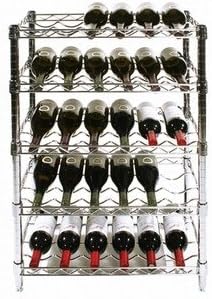 Metal Wire Wine Rack with 9 Shelves