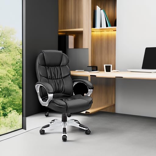 High-Back PU Leather Office Chair