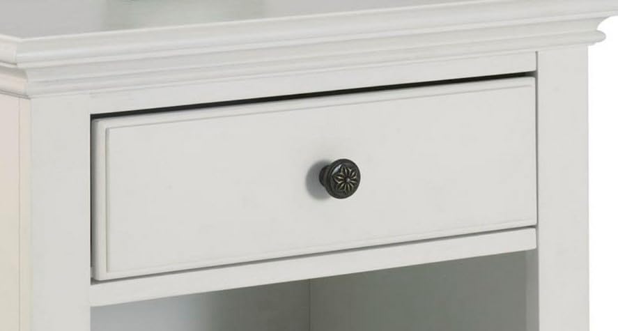 Off-White Storage Nightstand