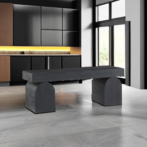 Modern Wood Accent Bench