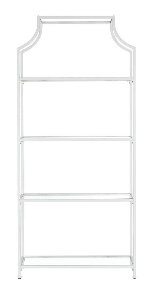 White 4-Tier Bookshelf