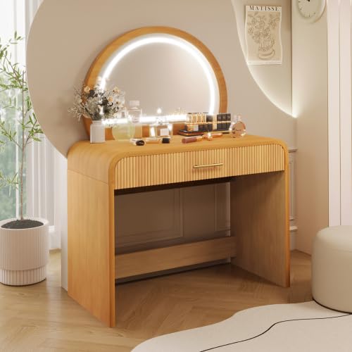 Makeup Vanity with LED Mirror