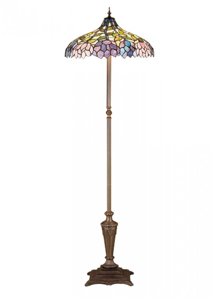 Meyda Tiffany 30451 Wisteria Floor Lamp, 64" Height