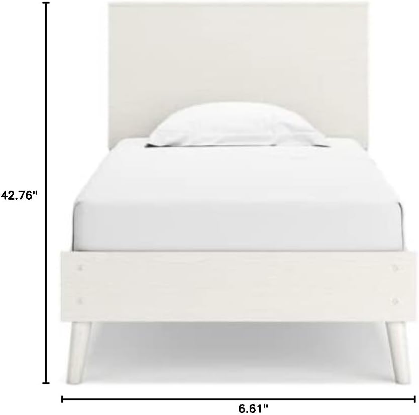 Signature Design by Ashley Aprilyn Twin Bookcase Headboard, Whitewash