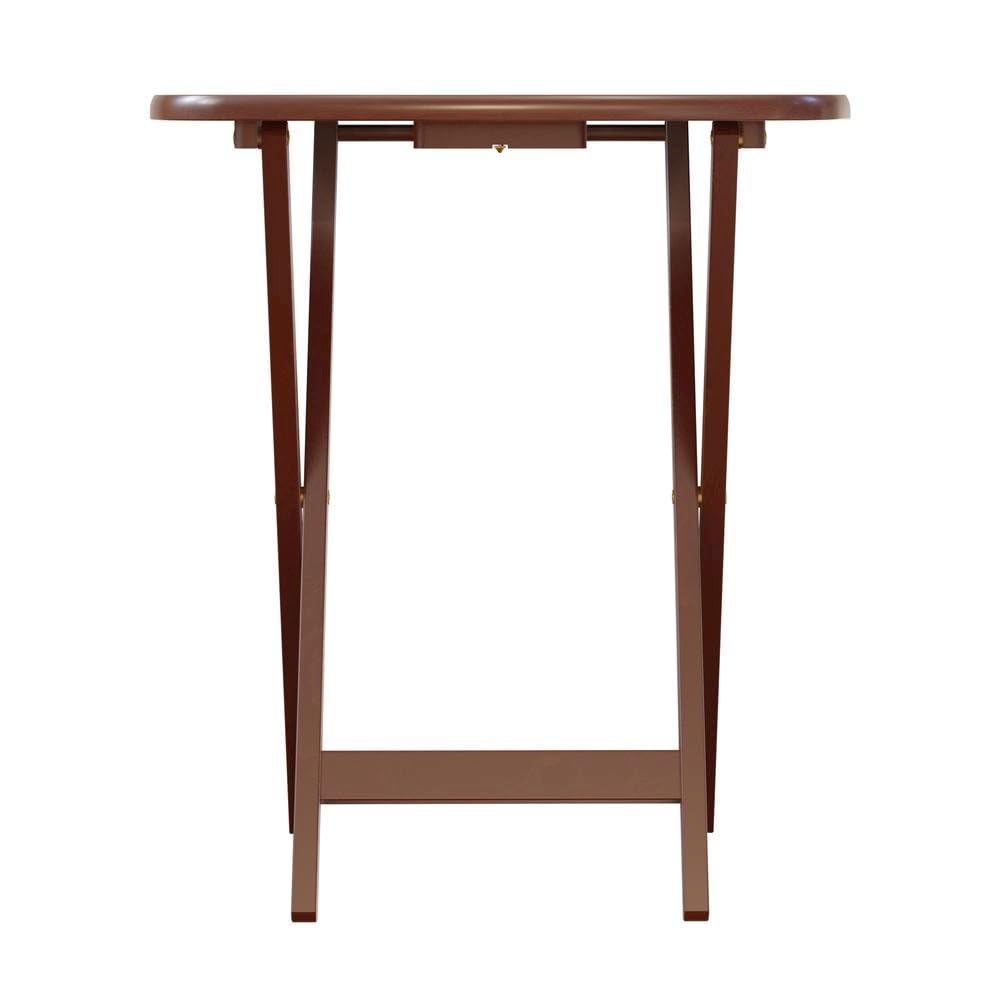Folding TV Tray Table Set with Stand