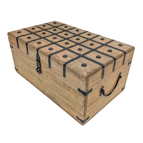 Handmade Pirate Treasure Chest – Wooden Storage Box