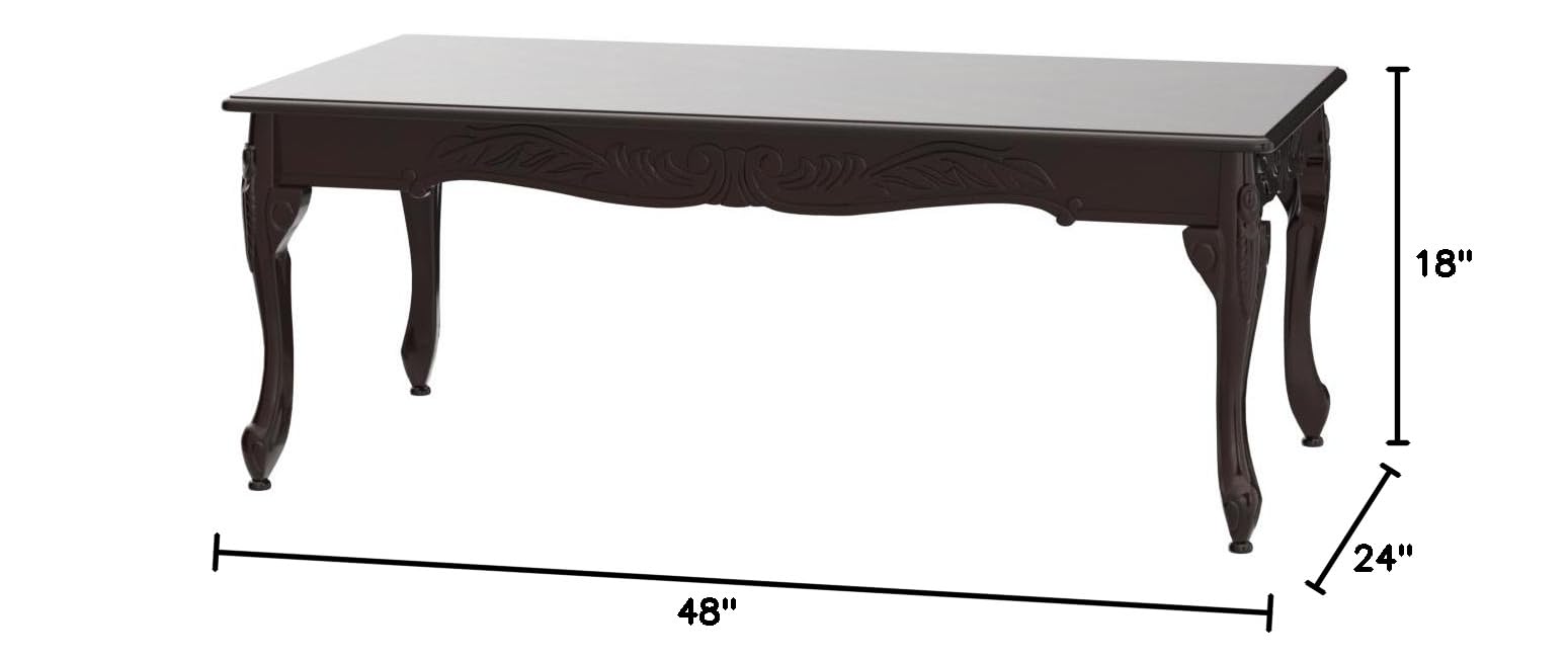 Traditional Ornate Wood Coffee Table