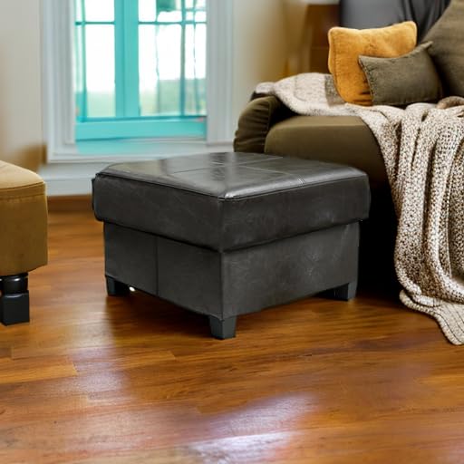 Foldable Storage Ottoman with Hidden Storage