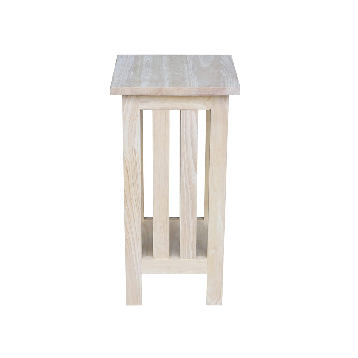 IC International Concepts Solid Wood Mission Plant Stand, Unfinished