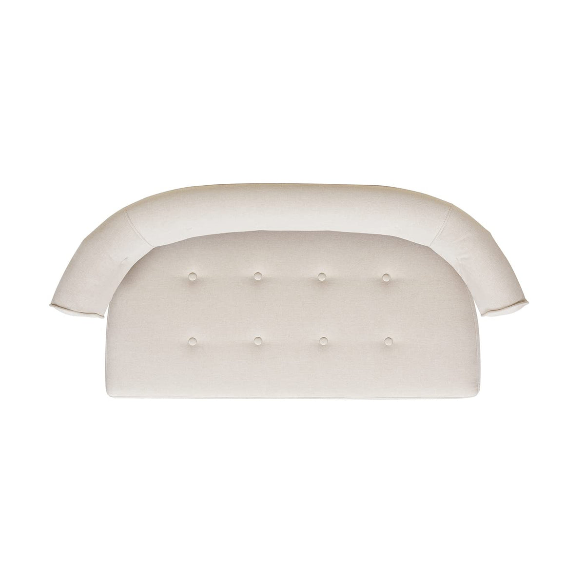 Beige Tufted Bench Settee