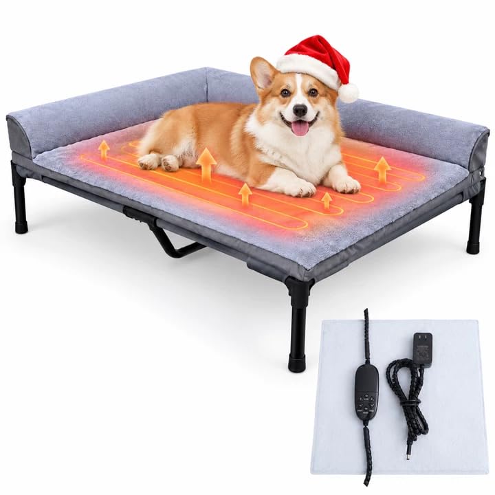 Heated Elevated Dog Bed