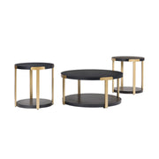 3-Piece Round Coffee Table Set