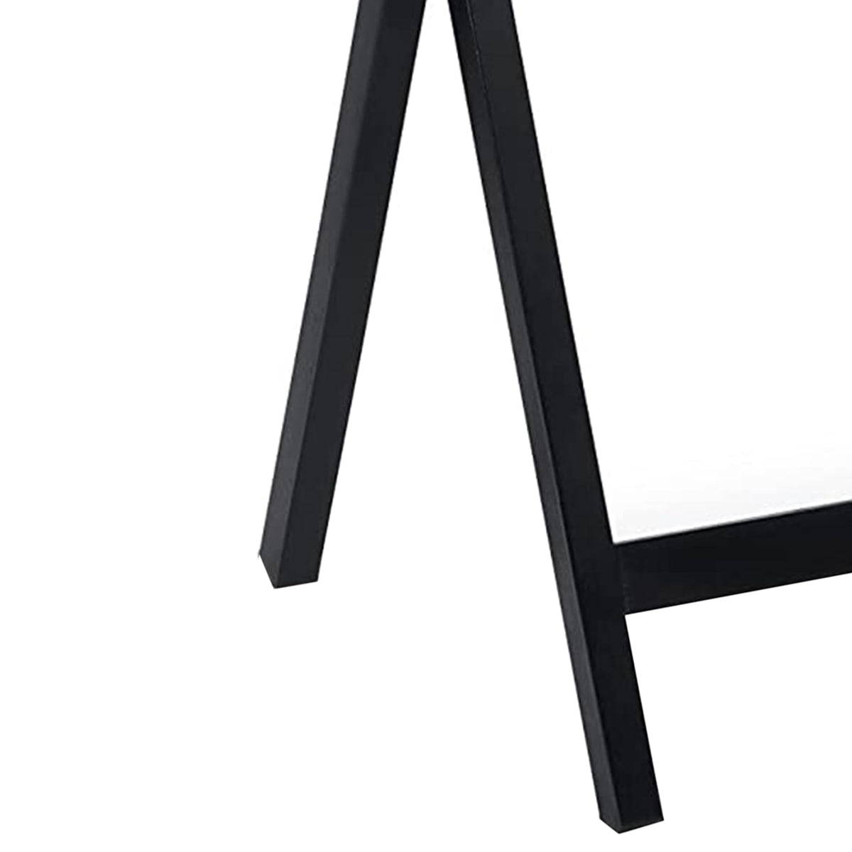 PJ Wood - Folding Wood TV Tray Table Set - Black 10-Piece