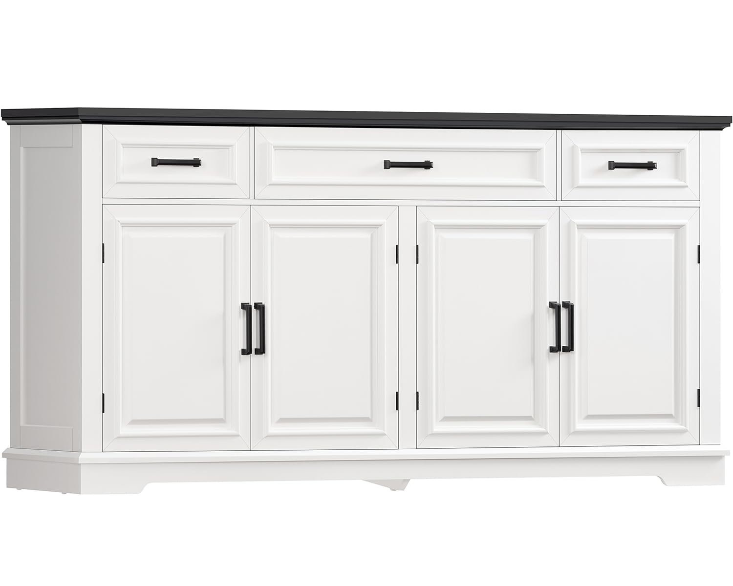 Buffet Sideboard Cabinet with 4 Doors & 3 Drawers
