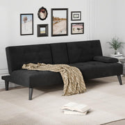 Futon Loveseat Sofa Bed with Adjustable Backrest