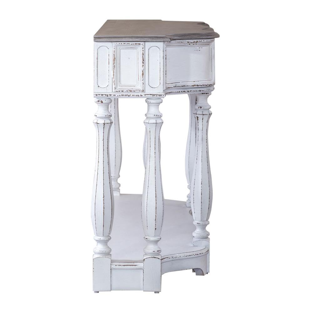 Antique White Console Table