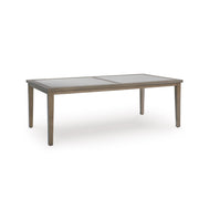 Signature Design by Ashley Patio Dining Table, Sintered Stone, 84 in