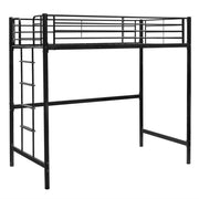 Black Twin Metal Loft Bed