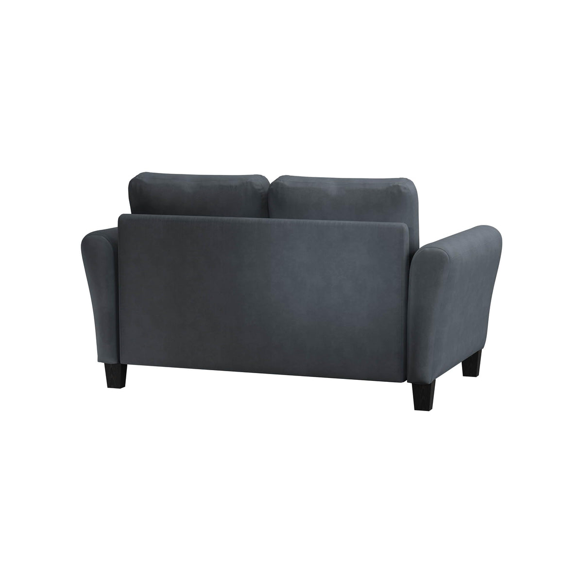 Microfiber Rolled Arm Loveseat