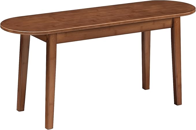 Bamboo Farmhouse Dining Bench 39.4"