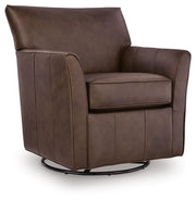 Leather Swivel Glider Chair