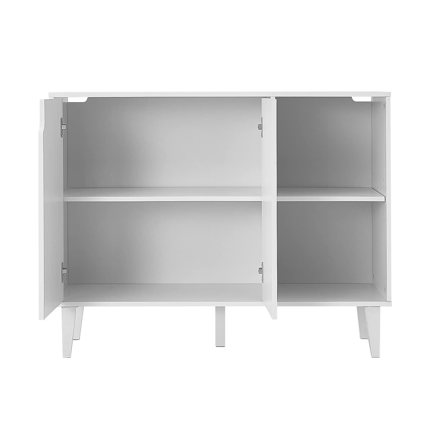 Buffet Cabinet with 2 Doors & 2 Shelves – White