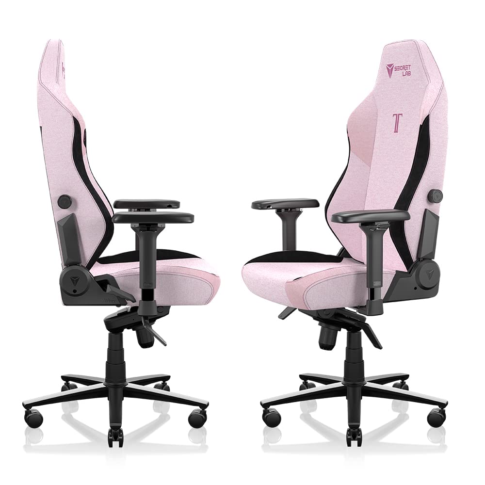 Secretlab Titan Evo Plush Pink Gaming Chair - Small, Fabric, Pink