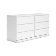 6-Drawer Modern Dresser – White