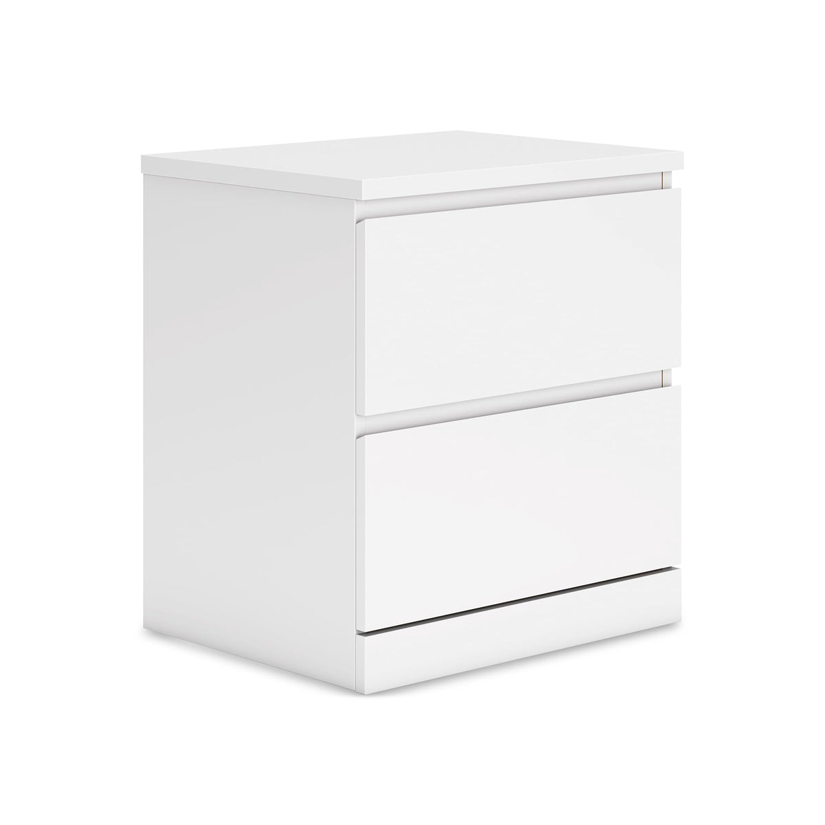 Signature Design by Ashley Onita 2-Drawer White Nightstand Bedside Table