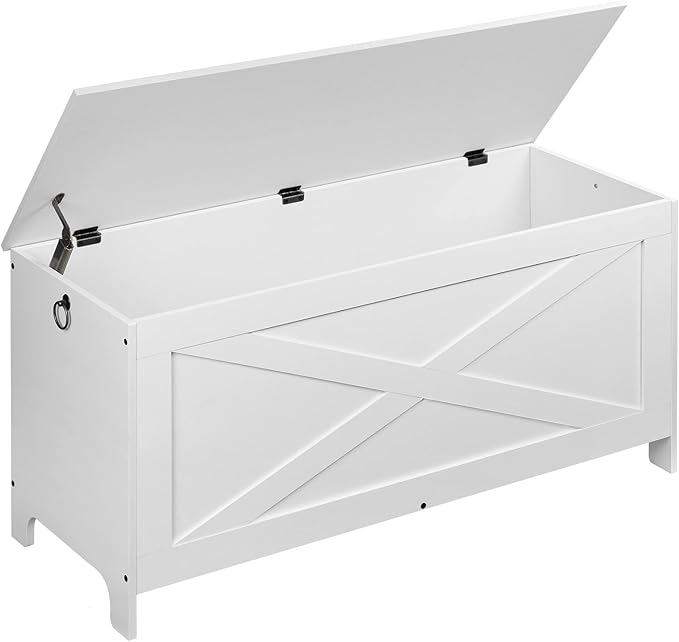 Storage Bench with Safety Hinge