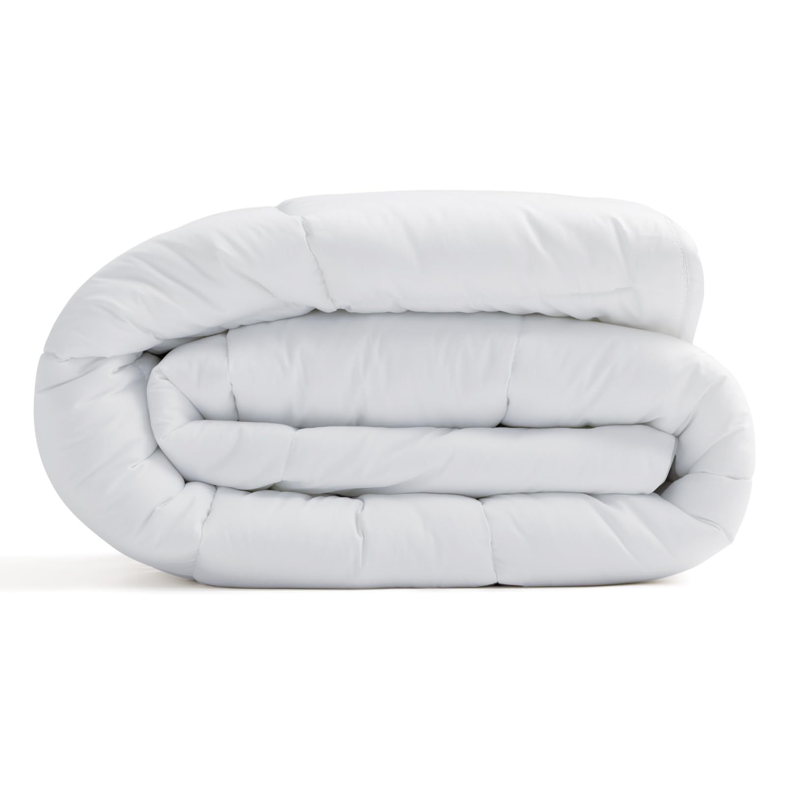 Molithe Duvet Insert 100% Cotton Comforter Shell Winter Heavyweight, Australian Wool Cotton Filling, Noiseless Temperature Regulation Breathable Comfortable Wool Bedding for Luxurious Sleep King