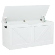 Storage Bench with Safety Hinges