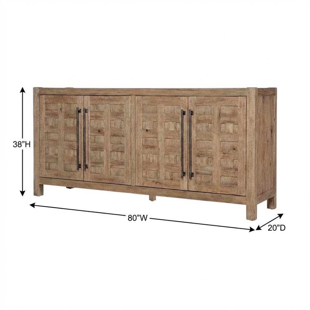 Vineyard Row Buffet in Light Natural Wood by Hooker Furnishings