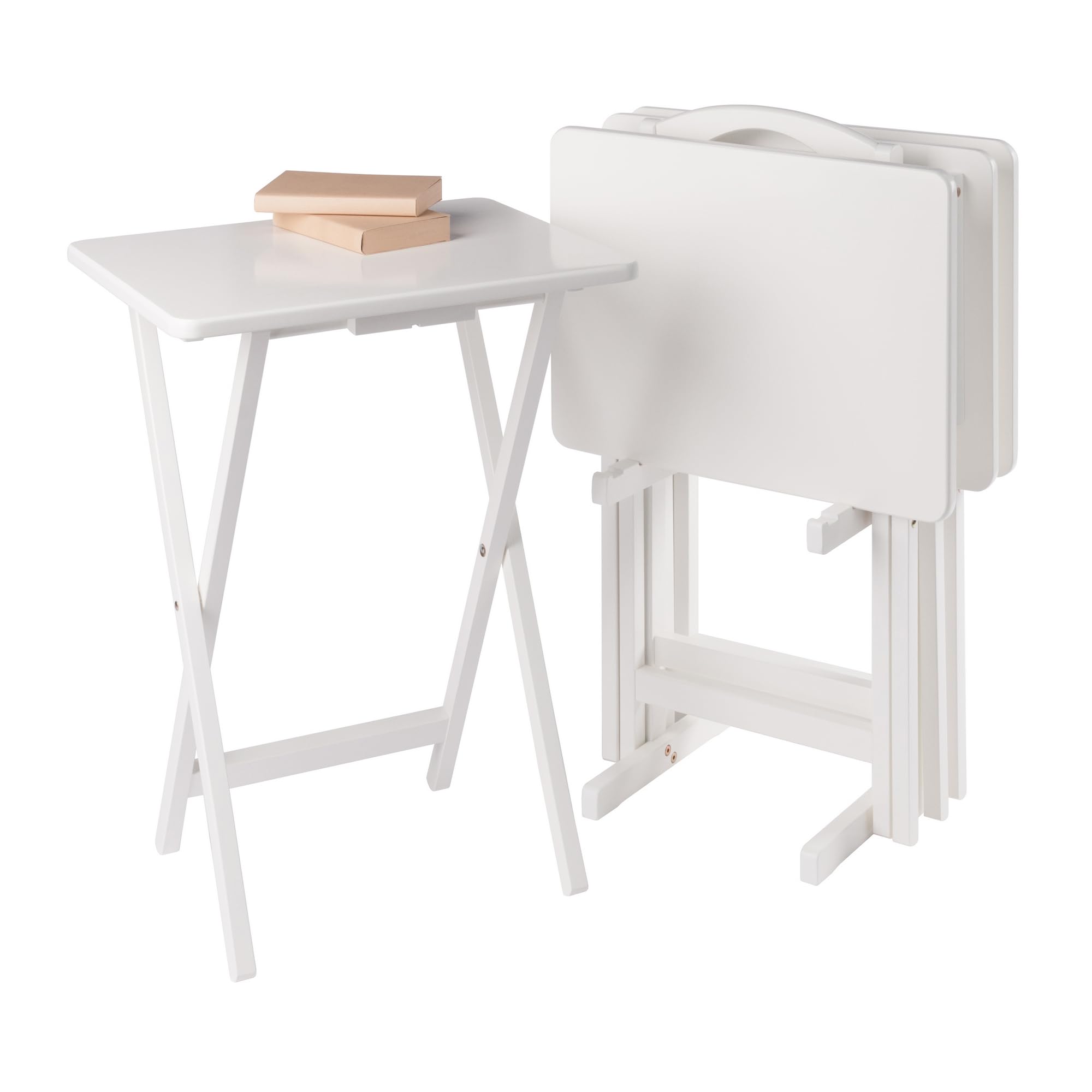 Foldable TV Tray Table – Height & Tilt Adjustable