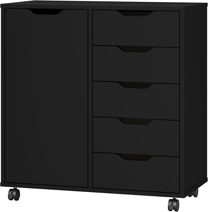 5-Drawer Storage Cabinet with Door