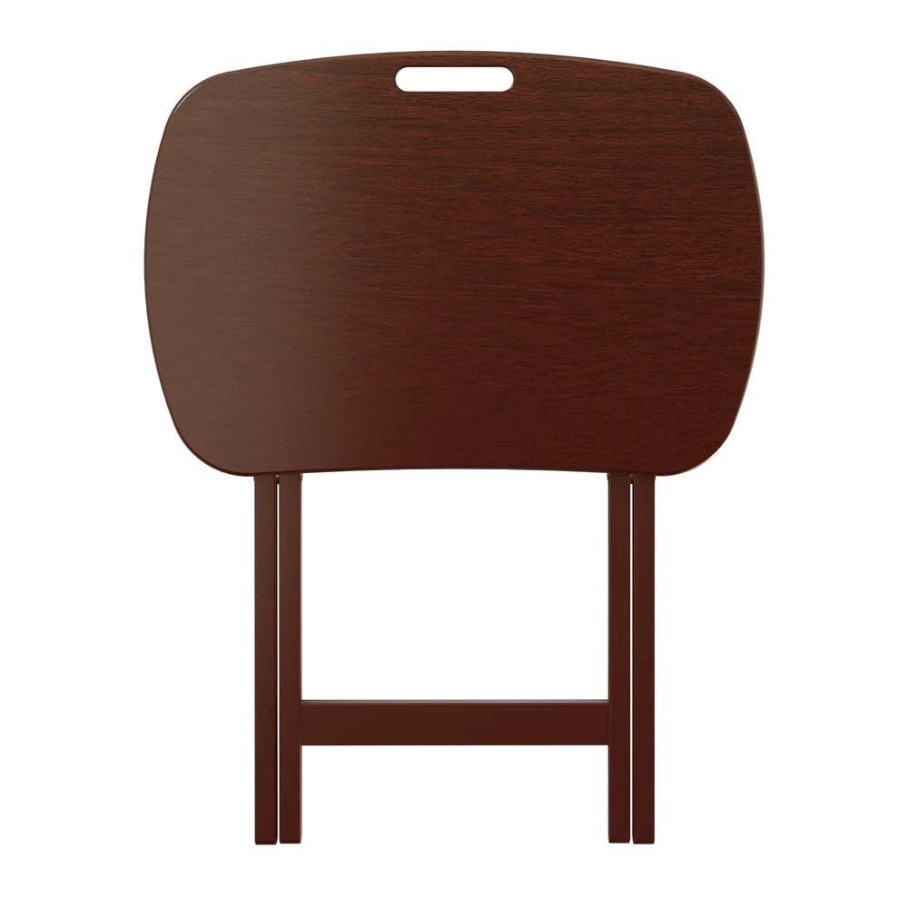 Folding TV Tray Table Set with Stand