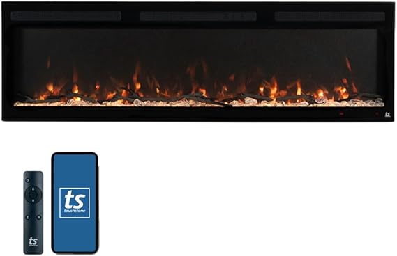 Wall-Mount Electric Fireplace with WiFi & Alexa