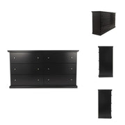 6-Drawer Dresser with Pewter-Tone Pulls
