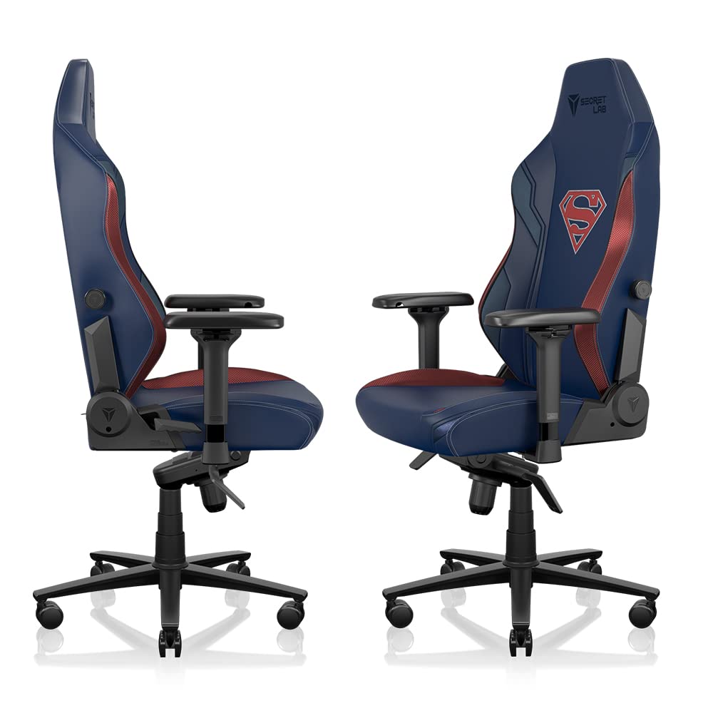 Secretlab Titan Evo Superman Gaming Chair - Small, Leatherette, Blue/Red