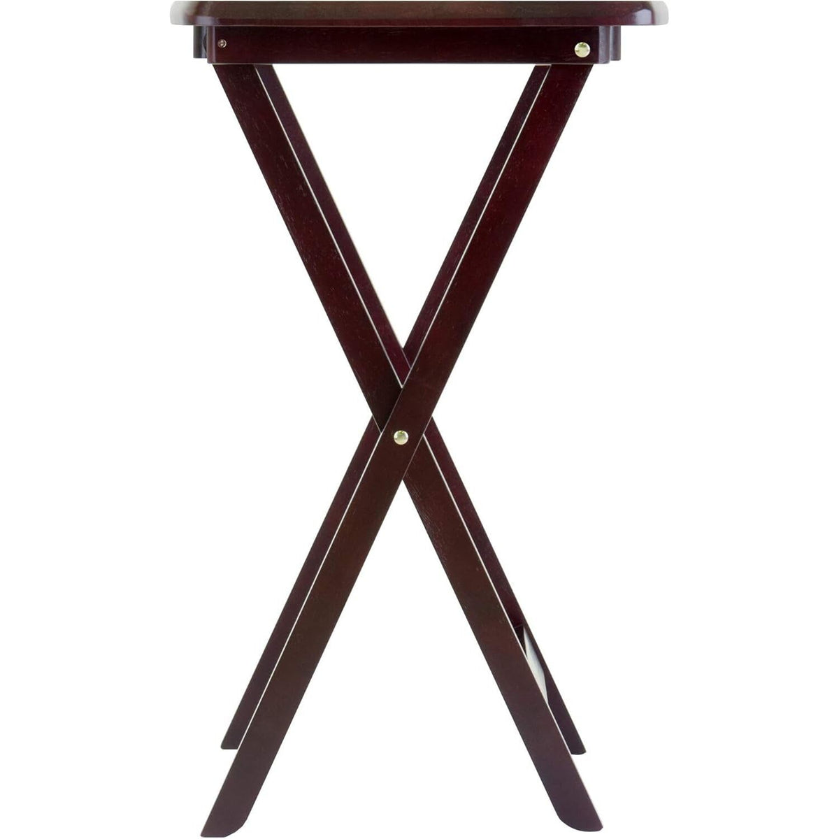 Oversized Snack Table Set 5-piece 23.6x15.75x25.5 Solid Wood Teak Espresso