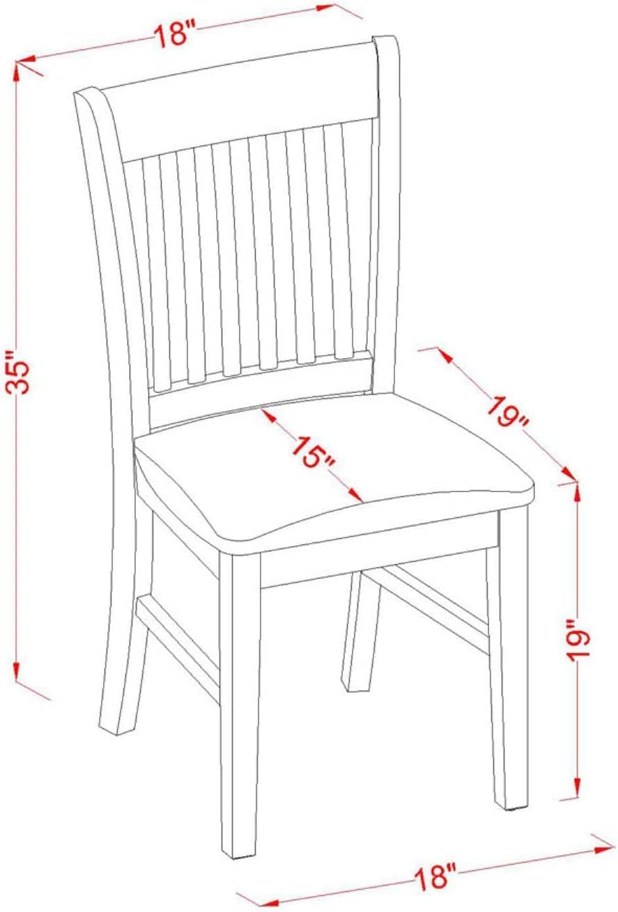 Oak Upholstered Dining Chairs, Set of 2