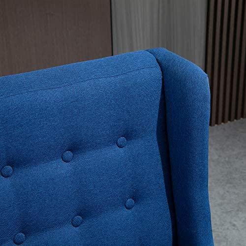 Wingback Button-Tufted Loveseat