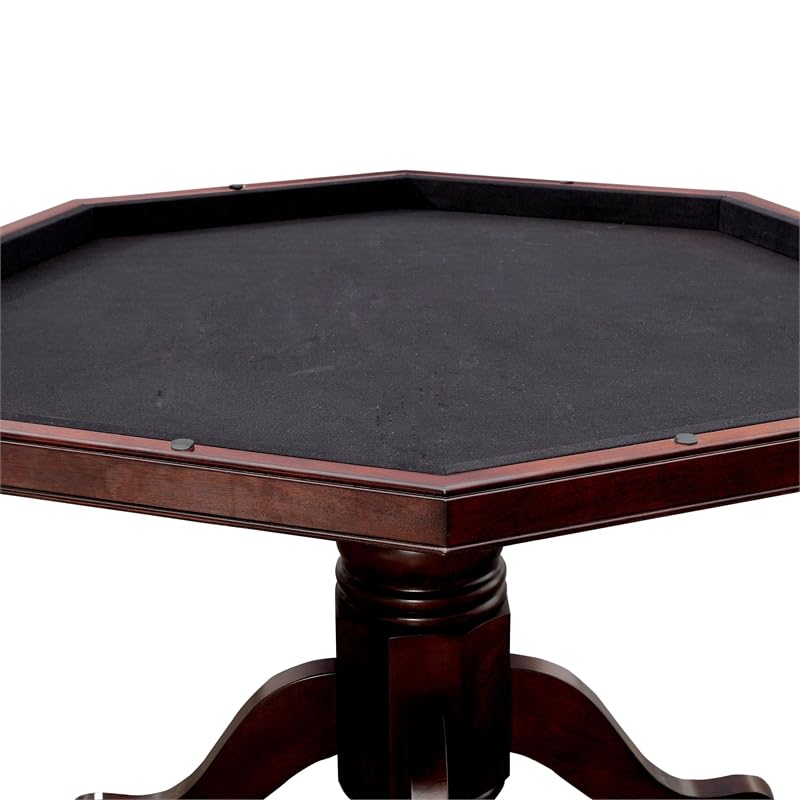 Octagon Wood Gaming Table with Reversible Top