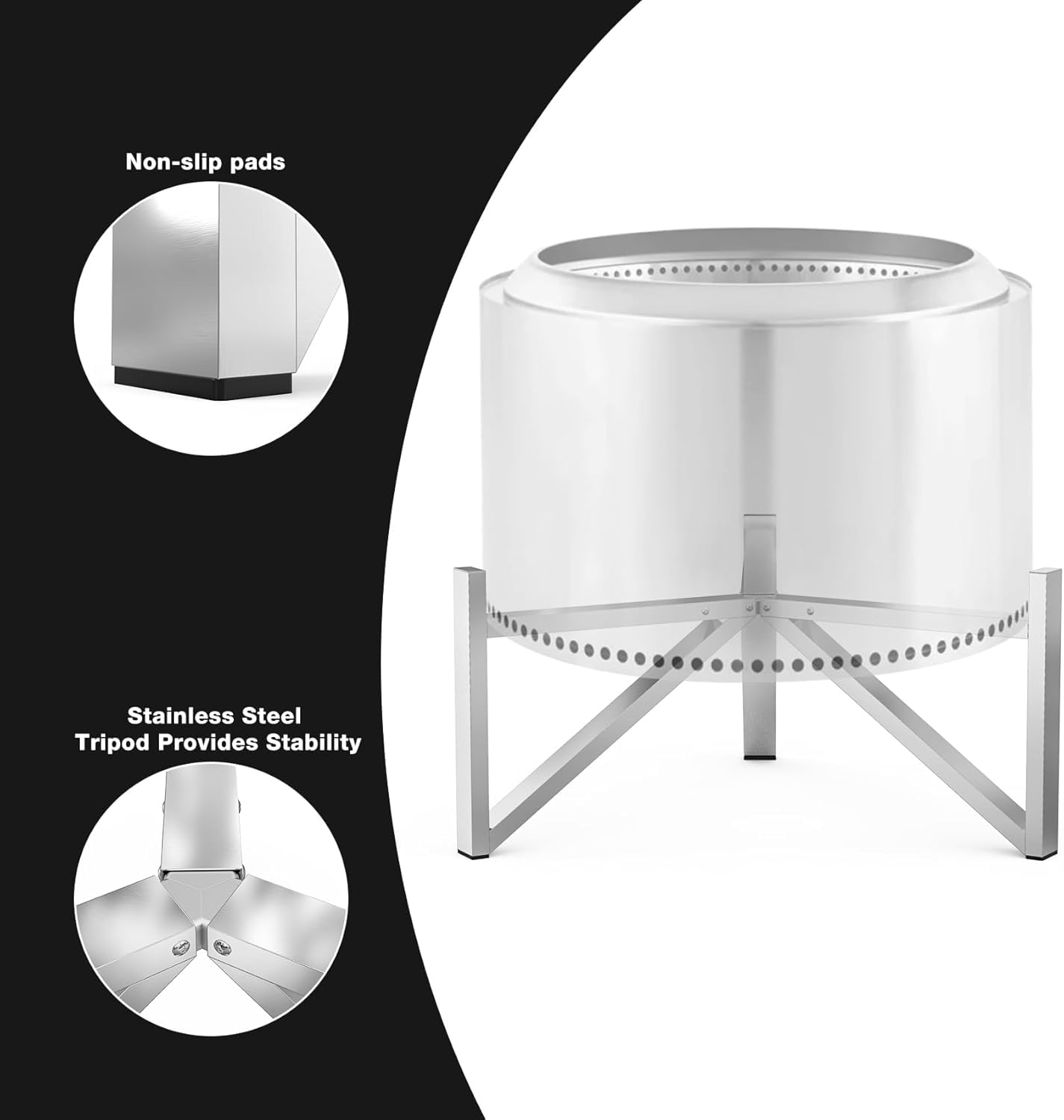 Fire Pit Stand for 27" Outdoor Fire Pits