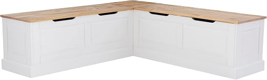 Backless Corner Storage Bench