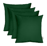 Outdoor Square Throw Pillows, Set of 4 – 17" x 17", Green