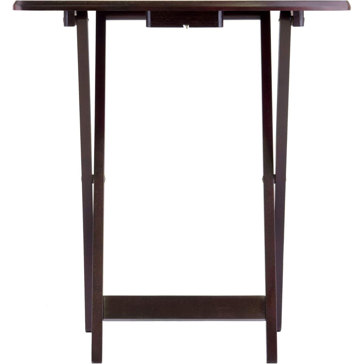Oversized Snack Table Set 5-piece 23.6x15.75x25.5 Solid Wood Teak Espresso