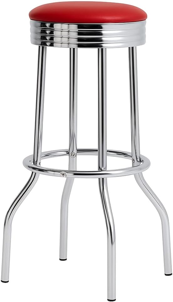 Retro 3-Piece Pub Bar Set with Swivel Stools