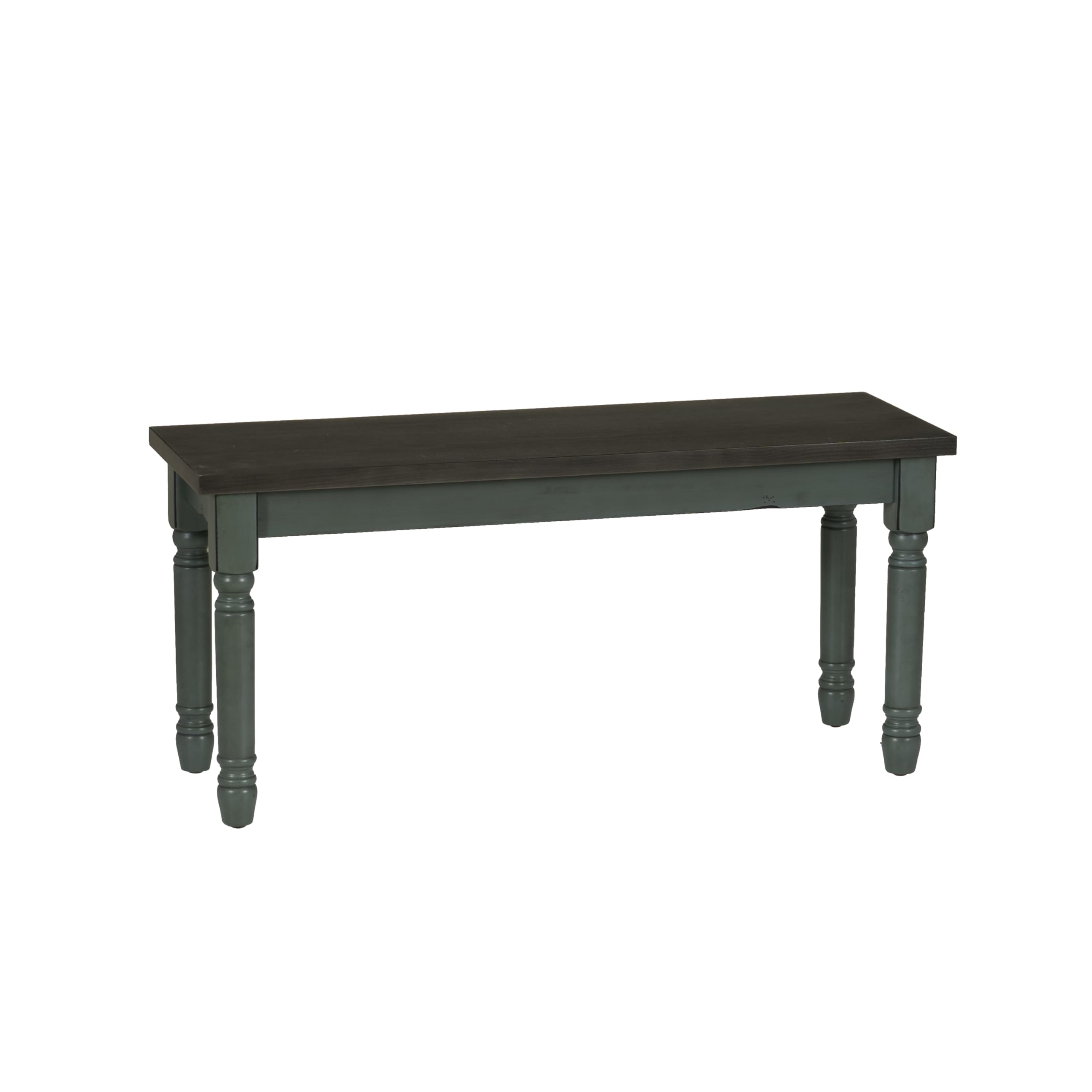 Distressed Blue Dining Bench