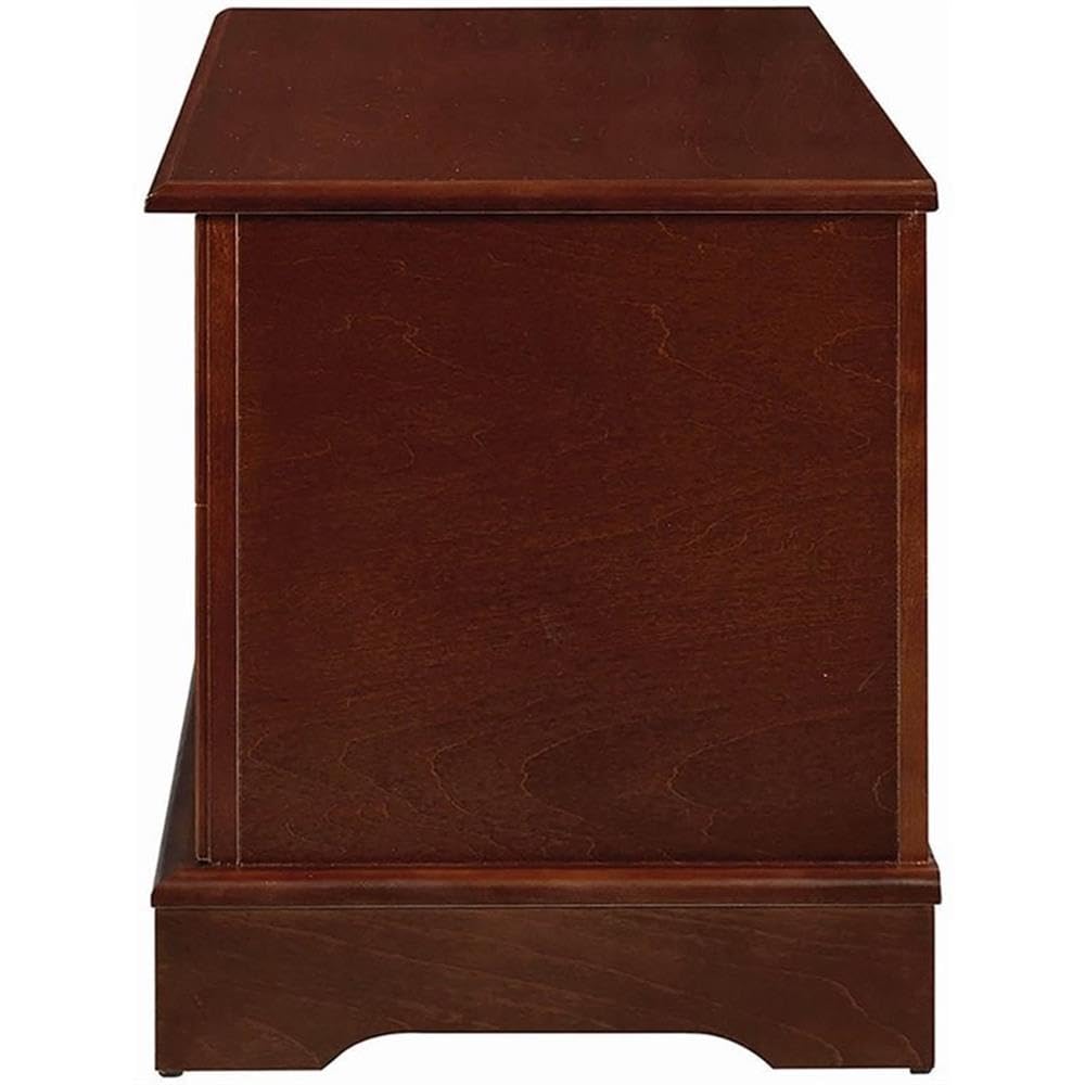 Traditional Wood Cedar Chest with Flip-Top Lid